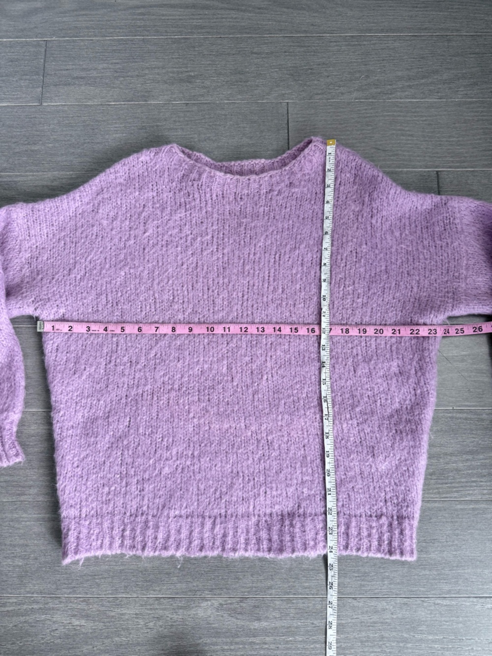 Maje Mignon Oversized Sweater 1 S Lilac Purple Cozy Knit Soft Relaxed Slouchy - Picture 16 of 16
